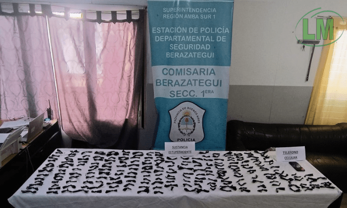 GOLPE AL NARCOMENUDEO EN BERAZATEGUI: UN DETENIDO Y MÁS DE 200 DOSIS SECUESTRADAS