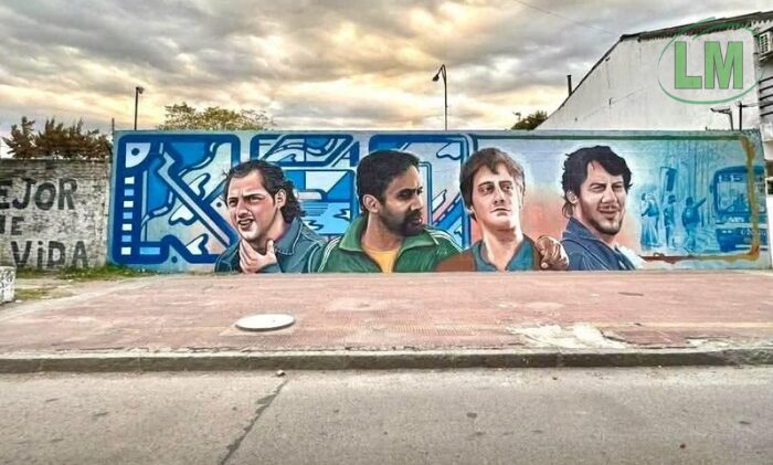 HOMENAJE A OKUPAS CON UN MURAL EN LA RIBERA DE QUILMES