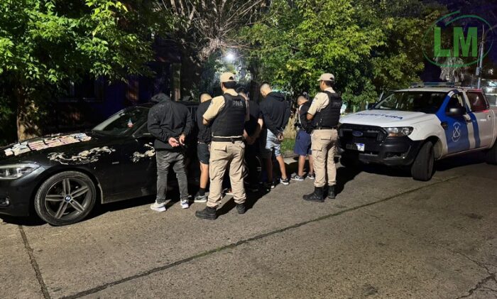 SIETE DELINCUENTES DETENIDOS TRAS ASALTAR LA CASA DE UN DEFENSOR OFICIAL EN QUILMES