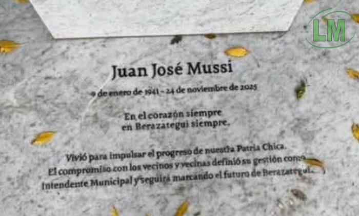 EL MENSAJE DE PATRICIO MUSSI TRAS VISITAR LA TUMBA DE SU PADRE EN BERAZATEGUI