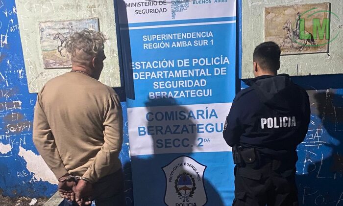 DETUVIERON UN SUJETO POR ROBAR UN CELULAR EN UNA CASA DE BERAZATEGUI