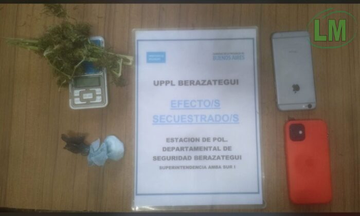 PERSECUCIÓN Y DETENCIÓN POR TENENCIA DE ESTUPEFACIENTES EN BERAZATEGUI