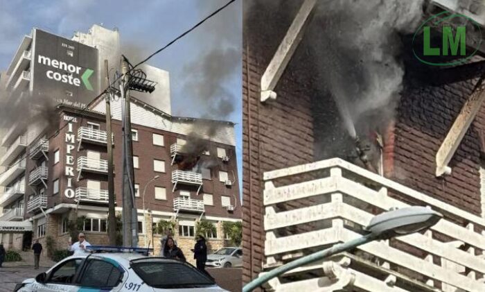 INCENDIO EN UN HOTEL DE MAR DEL PLATA PROVOCÓ UNA EVACUACIÓN DE EMERGENCIA ESTE DOMINGO