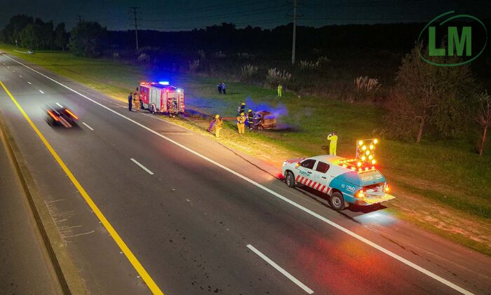SIMULACRO DE SEGURIDAD VIAL EN LA AUTOPISTA BUENOS AIRES-LA PLATA