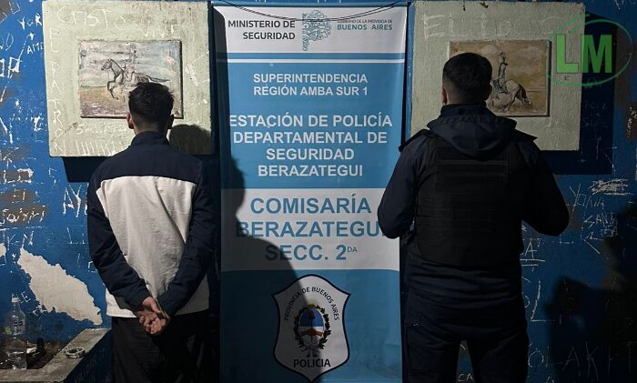 DETENIDO EN BERAZATEGUI POR HURTO AGRAVADO Y ENCUBRIMIENTO TRAS PERSECUCIÓN POLICIAL