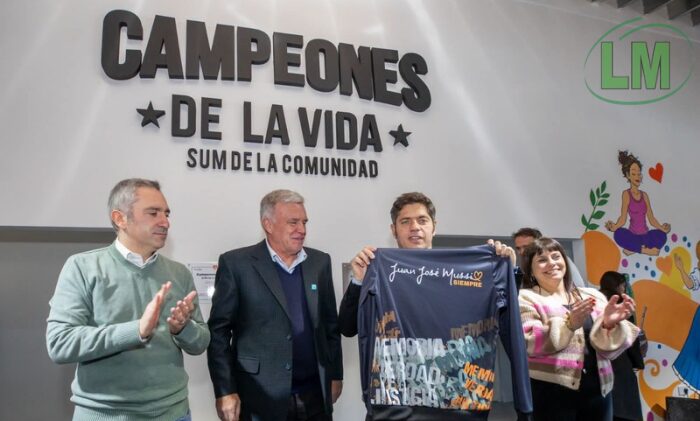 CARLOS BALOR Y AXEL KICILLOF INAUGURARON UN NUEVO ESPACIO COMUNITARIO EN SOURIGUES