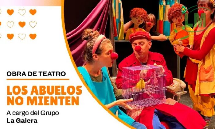 OBRA TEATRAL GRATUITA EN BERAZATEGUI: LOS ABUELOS NO MIENTEN LLEGA AL COMPLEJO DUCILO