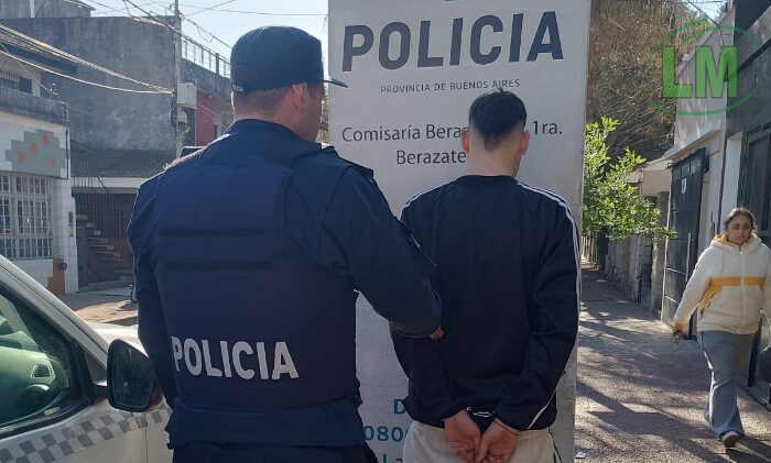 DETENIDO EN BERAZATEGUI TRAS ROBARLE EL CELULAR A UNA MUJER