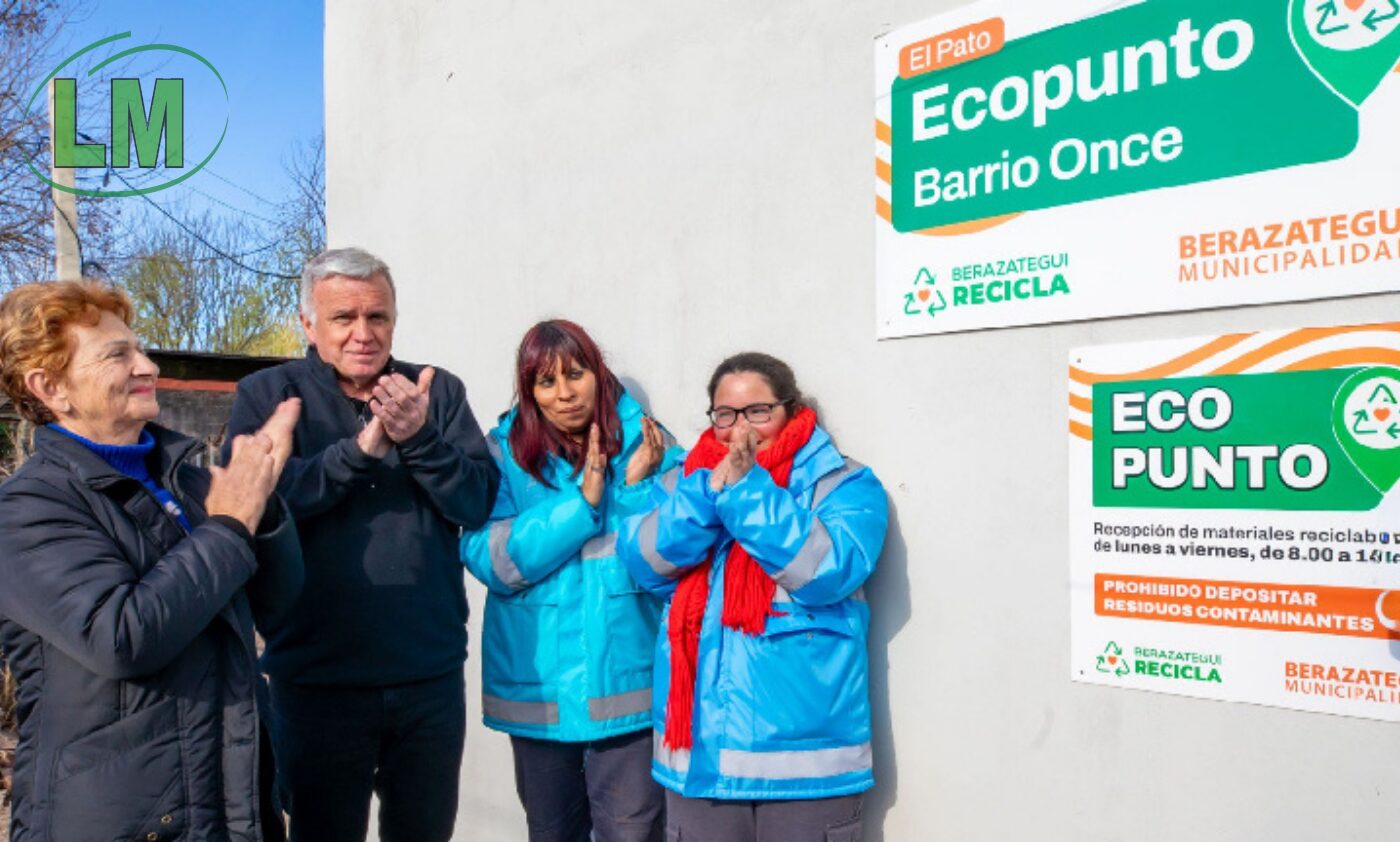 INAUGURARON UN NUEVO ECOPUNTO EN EL BARRIO ONCE DE EL PATO