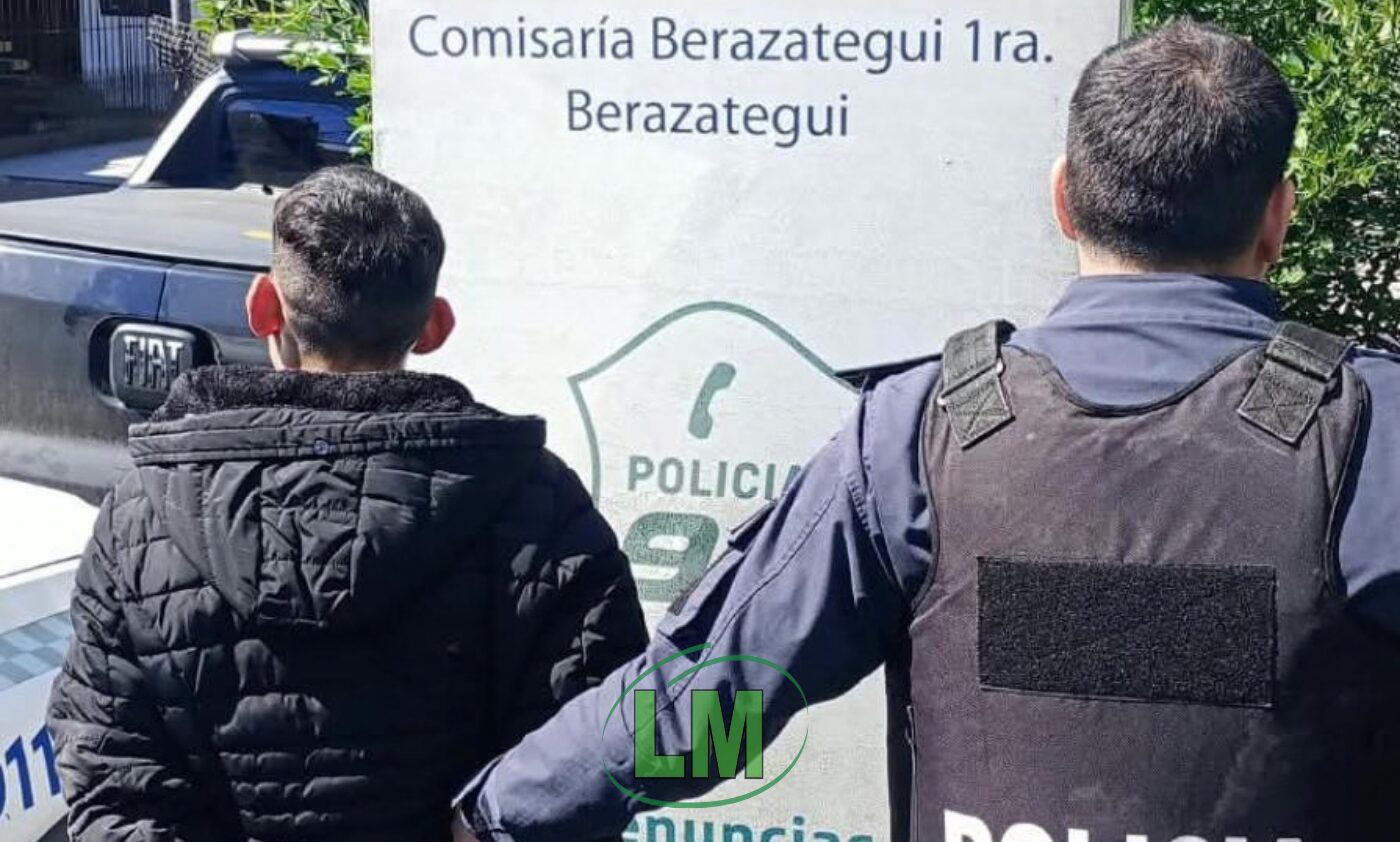 BERAZATEGUI: LE ROBARON LA MOTO A UNA MUJER Y DETUVIERON A UN SUJETO ARMADO TRAS UNA PERSECUCIÓN
