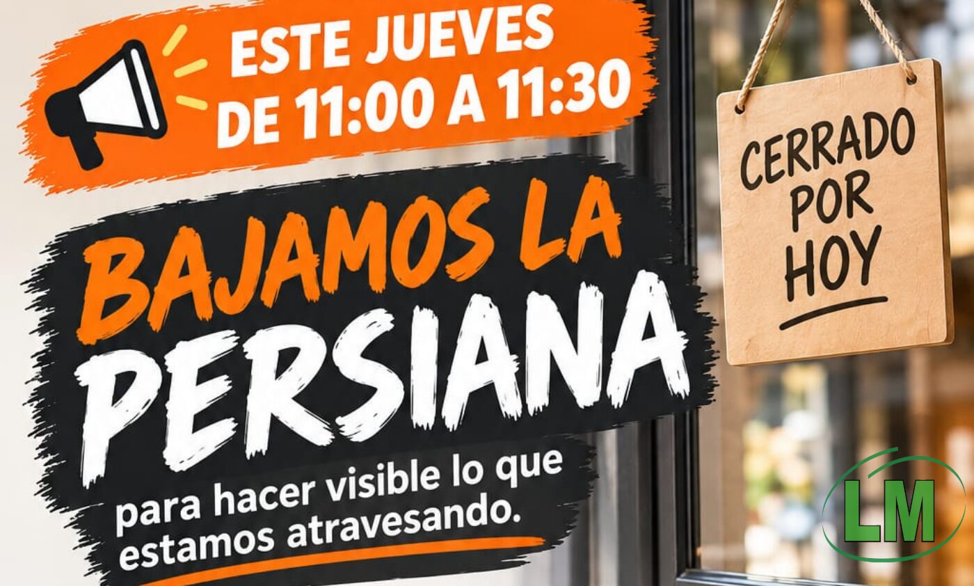 PERSIANAZO EN BERAZATEGUI: COMERCIANTES BAJAN LAS PERSIANAS POR LA CRISIS