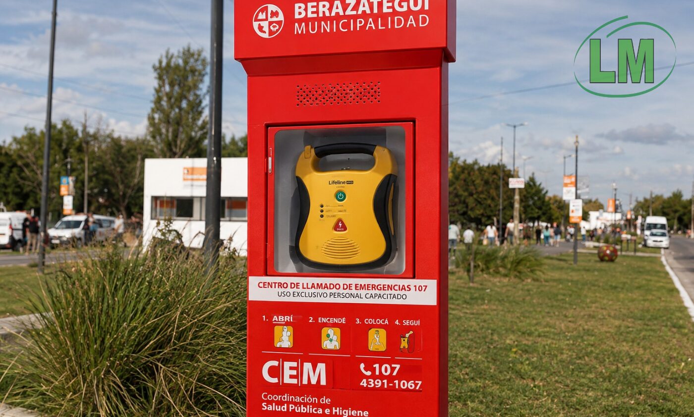 UN DESFIBRILADOR MUNICIPAL FUE CLAVE PARA SALVAR LA VIDA DE UN VECINO DE BERAZATEGUI